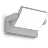 Sieninis šviestuvas Ideal Lux 20,5W LED sieninis fasado šviestuvas SWIPE, pilkas, 3000K, IP54, 326863