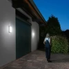 20W LED lubinis fasado šviestuvas su judesio davikliu SHELLY, baltas, 4000K, IP65