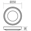 20W LED paviršinis lauko šviestuvas OSIRIS, tamsiai pilkas, 3000K, IP65, 90119