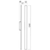 Sieninis šviestuvas 20W LED sieninis fasado šviestuvas REFLEXA, baltas, 3000K, IP54, 90430