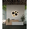 Sieninis šviestuvas 20W LED sieninis fasado šviestuvas COMBO, aukso sp., 2700/3000K, IP65, dimeriuojamas, A3966370ODP