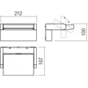 20W LED sieninis reguliuojamas lauko šviestuvas FLIP, baltas, 3000K, IP54, 90583