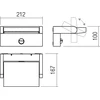 20W LED sieninis reguliuojamas lauko šviestuvas FLIP, rūdžių sp., 3000K, IP54, su judesio davikliu, 90588
