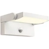 Sieninis šviestuvas 20W LED sieninis reguliuojamas lauko šviestuvas FLIP, baltas, 3000K, IP54, su judesio davikliu, 90586