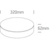 20W LED vidaus/lauko plafonas, baltas, 3000/4000/6500K, IP65, 67498/W/V
