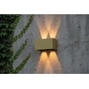 Sieninis šviestuvas 22W LED sieninis fasado šviestuvas KENDO, aukso sp., 2700/3000K, IP65, A2032370O
