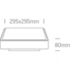 24W LED plafonas, pilkas, 3000K, 67282AN/G/W