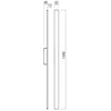 Sieninis šviestuvas 24W LED sieninis fasado šviestuvas REFLEXA, tamsiai pilkas, 3000K, IP54, 90433
