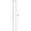 24W LED sieninis lauko šviestuvas REFLEXA, rūdžių sp., 3000K, IP54, 90624