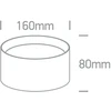25W LED paviršinis šviestuvas, juodas, 3000/4000/5000K, IP44, 12125D/B/V