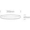 25W LED plafonas, baltas, 4000K, 67370/W/C