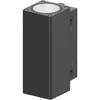 Sieninis šviestuvas 27W LED sieninis fasado šviestuvas URBAN WALL VARIO, juodas, 3000/4000K, 55°, DALI2, IP65