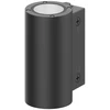 Sieninis šviestuvas 29/22/14,5W LED sieninis fasado šviestuvas URBAN WALL VARIO, juodas, 2200/2700K, 55°, IP65