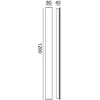 Sieninis šviestuvas 29W LED sieninis fasado šviestuvas MUTTI 4K, juodas, 4000K
