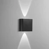 2W LED sieninis fasado šviestuvas KLEIN, juodas, CCT, IP65