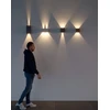 2x10W LED sieninis lauko šviestuvas VARY, tamsiai pilkas, 3000K, IP54, šviečia į viršų ir į apačią, 90553