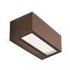 2x13.5W LED sieninis lauko šviestuvas, tamsiai rudas, 3000K, šviečia į viršų ir į apačią, E262