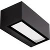 2x13.5W LED sieninis lauko šviestuvas, juodas, 2700/3000K, šviečia į viršų ir į apačią, E262-27