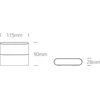 2x3W LED paviršinis lauko šviestuvas, antracito sp., 3000K, 67376/AN/W