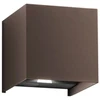 2x5W LED sieninis fasado šviestuvas ALFA, bronzos sp., CCT, IP54