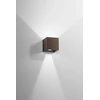 2x5W LED sieninis fasado šviestuvas ALFA, bronzos sp., CCT, IP54