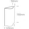 2x6W LED paviršinis lauko šviestuvas, baltas, 3000K, 67422A/W/W