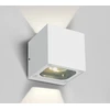 2x6W sieninis lauko šviestuvas, baltas, 3000K, IP65, 67524B/W/W
