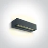 Sieninis šviestuvas 2x6W sieninis lauko šviestuvas, antracito sp., 3000K, IP65, 67526B1/AN/W