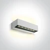 Sieninis šviestuvas 2x6W sieninis lauko šviestuvas, baltas, 3000K, IP65, 67526B1/W/W