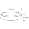 30W LED plafonas, baltas, 3000K, 67384/W/W
