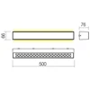 30W LED sieninis lauko šviestuvas AROOS, baltas, 3000K, IP65, šviečia į viršų ir į apačią, 90262