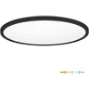 32W LED lubinis šviestuvas NIVERA CIRCLE, juodas, 3000/4000/6000K, IP54