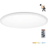 32W LED lubinis šviestuvas NIVERA CIRCLE, baltas, 3000/4000/6000K, su judesio davikliu, IP54