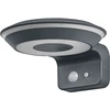 Sieninis šviestuvas 3,6W LED sieninis fasado šviestuvas ENDURA STYLE, tamsiai pilkas, 3000K, su saulės baterija ir judesio davikliu, IP44