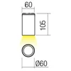 3W LED paviršinis lauko šviestuvas RAM, tamsiai rudas, 3000K, IP65, 90083