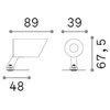 3W LED sieninis fasado šviestuvas KOALA, juodas, 3000K, IP65, 331355