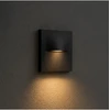 3W LED sieninis lauko šviestuvas laiptų apšvietimui, juodas, 2700K, IP65, E450-27