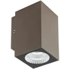 3W LED sieninis lauko šviestuvas QUAD, tamsiai rudas, 3000K, IP65, 90086