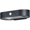 Sieninis šviestuvas 4W LED sieninis fasado šviestuvas ENDURA STYLE, juodas, 3000K, su saulės baterija ir judesio davikliu, IP44