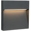 Sieninis šviestuvas 4W LED sieninis fasado šviestuvas LESA, juodas, 3000K, IP65, 4352200