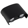 4W LED sieninis lauko šviestuvas, juodas, 3000K, IP65