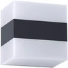 Sieninis šviestuvas 5W LED sieninis lauko šviestuvas KODIAK, juodos/baltos sp., 3000K, IP65, 90322