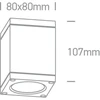 6W LED cilindro formos šviestuvas, antracito sp., 3000K, 67138D/AN/W
