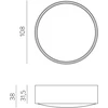 Lubinis šviestuvas 6W LED lubinis fasado šviestuvas ANIA, baltas, 3000K, IP65, P2060000B