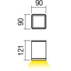 6W LED paviršinis lauko šviestuvas BETA, tamsiai pilkas, 3000K, IP54, 9198