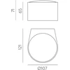 6W LED sieninis fasado šviestuvas ANIA, baltas, 3000K, IP65, A2060000B