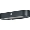 6W LED sieninis fasado šviestuvas ENDURA STYLE, juodas, 4000K, su saulės baterija ir judesio davikliu, IP44