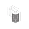 6W LED sieninis fasado šviestuvas, rudas, 3000K, IP54, E522
