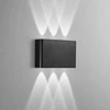 6W LED sieninis fasado šviestuvas KLEIN, juodas, CCT, IP65