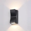 Sieninis šviestuvas Italux 6W LED sieninis fasado šviestuvas EDGAR, juodas, 3000K
